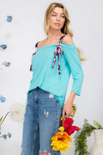 Load image into Gallery viewer, Celeste Tie-Strap Off-Shoulder Blouse