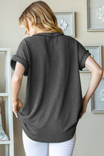 Load image into Gallery viewer, Heimish Front Pocket Short Sleeve Ribbed Top