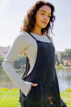 Load image into Gallery viewer, Mono B Drawstring Waist Spaghetti Strap Overalls with Pockets