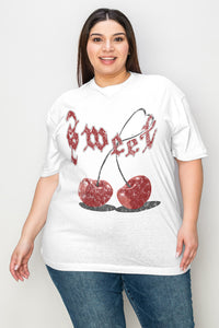 Simply Love Sweet Cherry Graphic T-Shirt