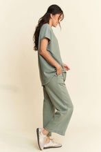 Load image into Gallery viewer, Davi &amp; Dani Round Neck Short Sleeve Top and Pants Set