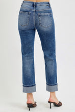 Load image into Gallery viewer, RISEN Full Size High Rise Crop Straight Roll Up Jeans