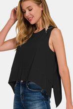 Load image into Gallery viewer, Zenana Exposed Seam Slit Round Neck Tank