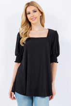 Load image into Gallery viewer, Celeste Swiss Dot Puff Sleeve Top