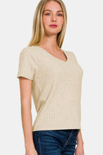 Load image into Gallery viewer, Zenana Ribbed Short Sleeve T-Shirt