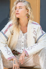 Load image into Gallery viewer, POL Embroidered Open Front Long Sleeve Jacket