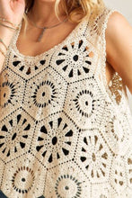 Load image into Gallery viewer, ADORA Crochet Wide Strap Tank