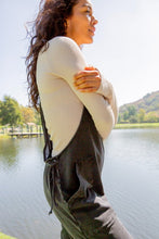 Load image into Gallery viewer, Mono B Drawstring Waist Spaghetti Strap Overalls with Pockets