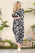 Load image into Gallery viewer, Celeste Printed Contrast Dress with Pockets