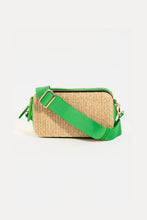 Load image into Gallery viewer, Fame Straw Contrast Crossbody Bag