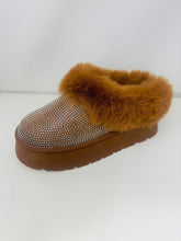 Load image into Gallery viewer, WILD DIVA Embellished Faux Fur Platform Booties