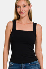 Load image into Gallery viewer, Zenana Square Neck Cropped Tank