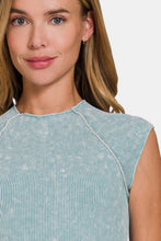 Load image into Gallery viewer, Zenana Ribbed Round Neck Cropped Top