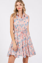 Load image into Gallery viewer, GeeGee Floral Eyelet Sleeveless Mini Dress
