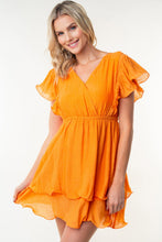 Load image into Gallery viewer, White Birch Short Sleeve Woven Layered Dress