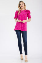 Load image into Gallery viewer, Celeste Ruffle Layered Short Sleeve Daisy Floral Top