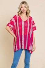 Load image into Gallery viewer, Cotton Bleu by Nu Label V Neck Drop Shoulder Oversize Top