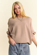 Load image into Gallery viewer, Davi &amp; Dani Round Neck Batwing Sleeve Sweater