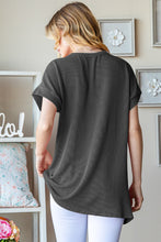 Load image into Gallery viewer, Heimish USA Graphic Short Sleeve Ribbed Top