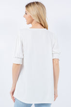 Load image into Gallery viewer, Celeste Swiss Dot Puff Sleeve Top