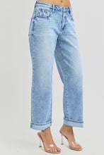 Load image into Gallery viewer, RISEN Full Size Ankle Wide Leg Cuffed Jeans Plus Size