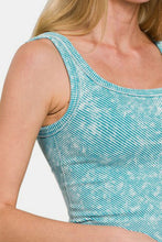 Load image into Gallery viewer, Zenana Washed Ribbed Scoop Neck Wide Strap Tank