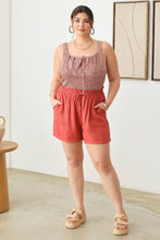 Load image into Gallery viewer, Zenobia Plus Size Drawstring Elastic Waist Shorts with Pockets