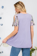 Load image into Gallery viewer, Celeste Open Tie Sleeve Round Neck Blouse