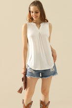 Load image into Gallery viewer, Ninexis Full Size Notched Sleeveless Top