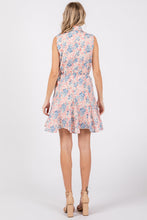 Load image into Gallery viewer, GeeGee Floral Eyelet Sleeveless Mini Dress