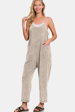 Load image into Gallery viewer, Zenana Washed Spaghetti Straps Overalls with Pockets