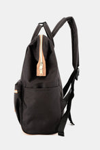 Load image into Gallery viewer, Himawari Contrast Waterproof Canvas Backpack Bag with Side Pockets