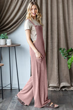 Load image into Gallery viewer, Heimish Ribbed Front Pocket Sleeveless Jumpsuit