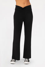 Load image into Gallery viewer, Mono B Cross Pleat Flare Pants