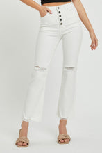Load image into Gallery viewer, RISEN High Rise Button Fly Straight Ankle Jeans