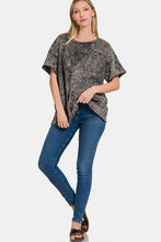 Load image into Gallery viewer, Zenana Rolled Round Neck Short Sleeve T-Shirt