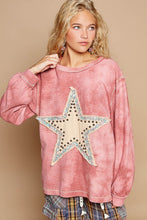 Load image into Gallery viewer, POL Washed Star Patch With Studded Top
