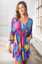 Load image into Gallery viewer, White Birch Printed V-Neck Mini Dress