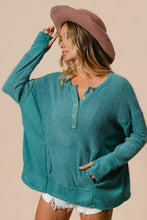 Load image into Gallery viewer, BiBi Thumb Opening Long Sleeve Top with Kangaroo Pocket