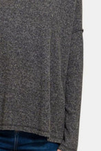 Load image into Gallery viewer, Zenana Exposed Seam Brushed Round Neck Sweater