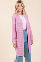 Load image into Gallery viewer, Mittoshop Open Front Long Sleeve Longline Cardigan
