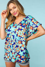 Load image into Gallery viewer, Haptics Floral Drop Shoulder Short Sleeve T-Shirt