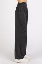 Load image into Gallery viewer, Mittoshop Stretch Banded Waist Wide Leg Pants with Pockets