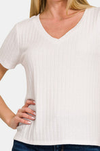 Load image into Gallery viewer, Zenana Ribbed Short Sleeve T-Shirt