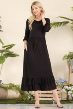 Load image into Gallery viewer, Celeste Layered Ruffle Hem Dress with Pockets