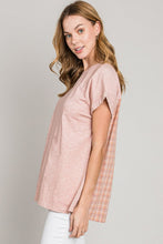 Load image into Gallery viewer, Cotton Bleu by Nu Label Plaid Short Sleeve T-Shirt