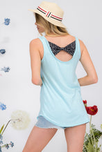 Load image into Gallery viewer, Celeste Back Contrast Bow Tie Tank