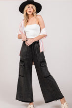 Load image into Gallery viewer, SAGE + FIG Knit Terry Mineral Wash Wide Leg Pants