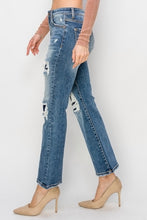 Load image into Gallery viewer, Risen High Rise Distressed Ankle Flare Jeans