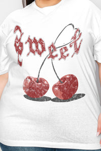 Simply Love Sweet Cherry Graphic T-Shirt